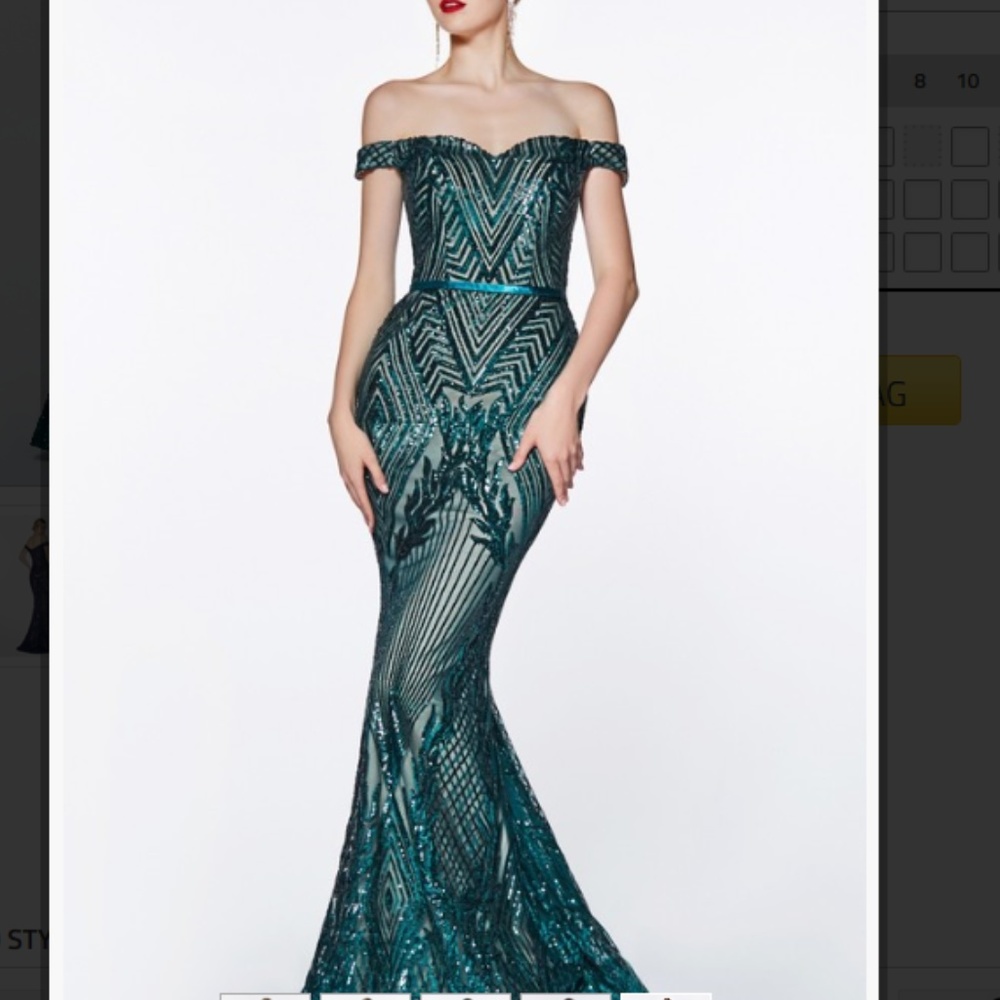 green prom dress